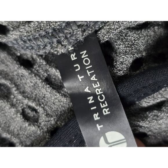 Trina Turk Recreation Hooded Mesh Cover Up Swimwear Women’s Gray Size Large - Picture 8 of 8